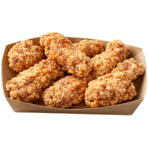 6 crispy chicken wings