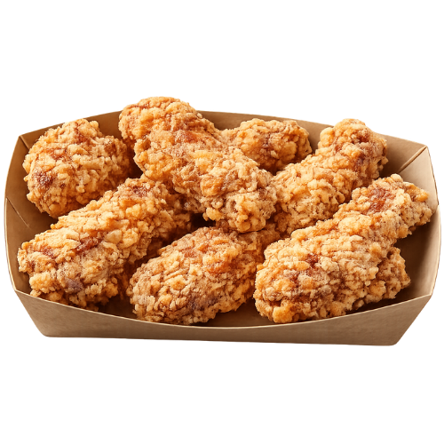 6 crispy chicken wings
